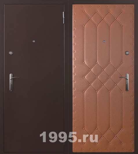 Подъездная дверь с порошком