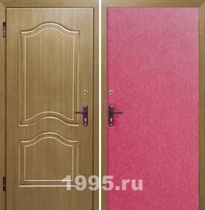 Железные двери эконом с МДФ № 29